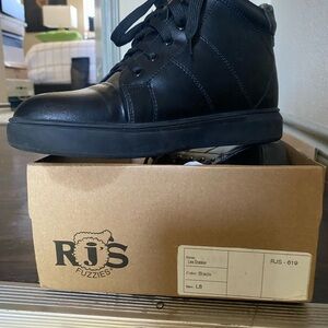 RJS Fuzzies Black Sneakers
